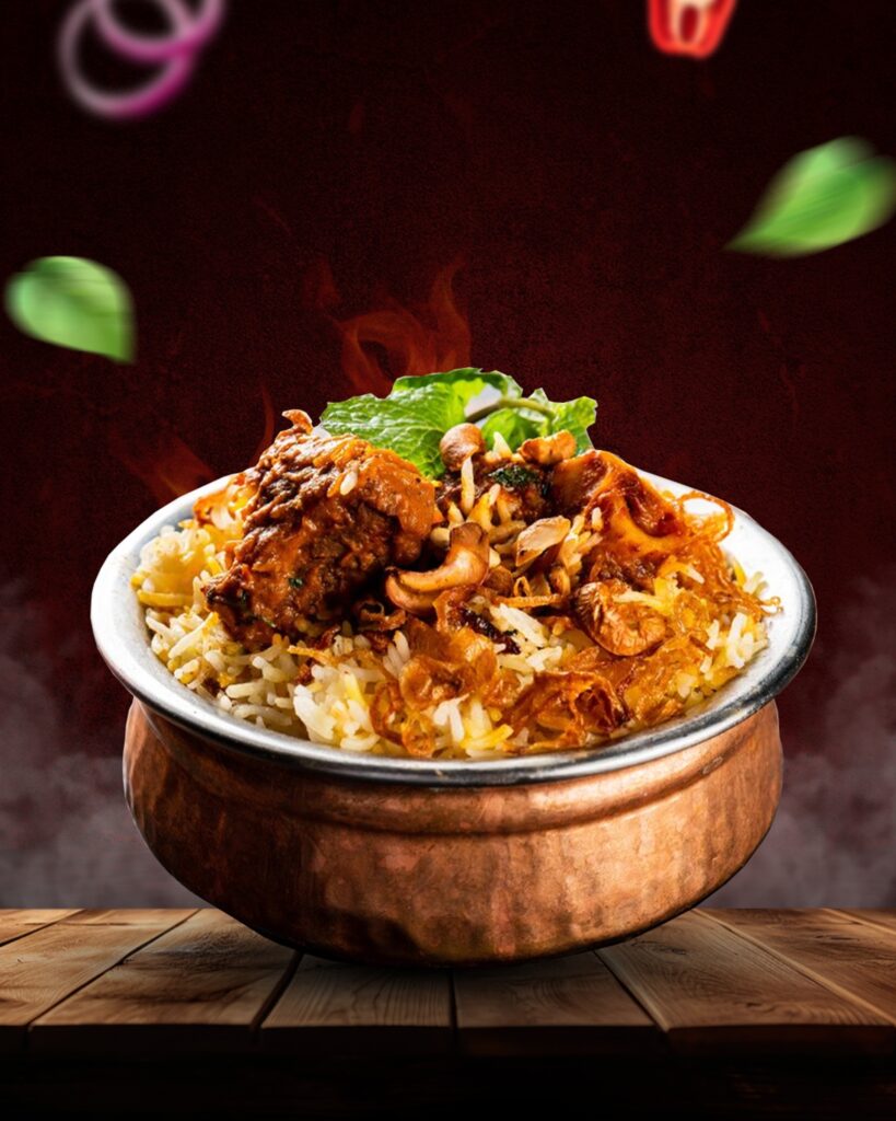 Authentic Malabar Dum Chicken Biryani from best indian cloud kitchen in Riyadh